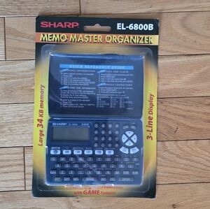 Sharp EL-6800B Memo Master Organizer - Black
